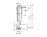 Смеситель для ванны напольный Hansgrohe Metropol 32532990, золотой — изображение 2