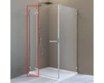 Фронтальная стенка Radaway Arta KDJ II Front wall 323 L левая 386042-03-01L, хром
