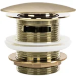 Донный клапан для ванны Rea клик-клак gold matt W2005 универсальный — изображение 2