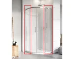 Комплект боковых стенок Radaway Idea PDD Walls 90L/90R 387140-01-01, хром