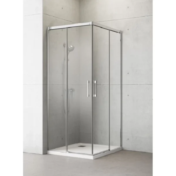 Левая часть кабины Radaway Idea KDD 80 left, стекло прозрачное, 387061-01-01L, хром