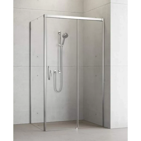 Правая часть кабины Radaway Idea KDJ 100 Front Right, стекло прозрачное, 387040-01-01R, хром