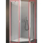 Боковые стенки Radaway Nes PTJ Walls 90 Z x 90 S стекло прозрачное 10052900-01-01, хром
