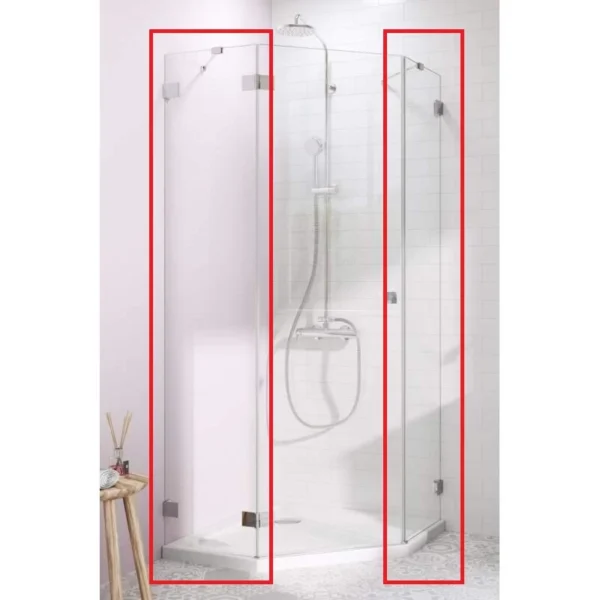 Боковые стенки Radaway Essenza Pro PTJ Wall 100 Z x 90 S стекло прозрачное 10100900-01-01, хром