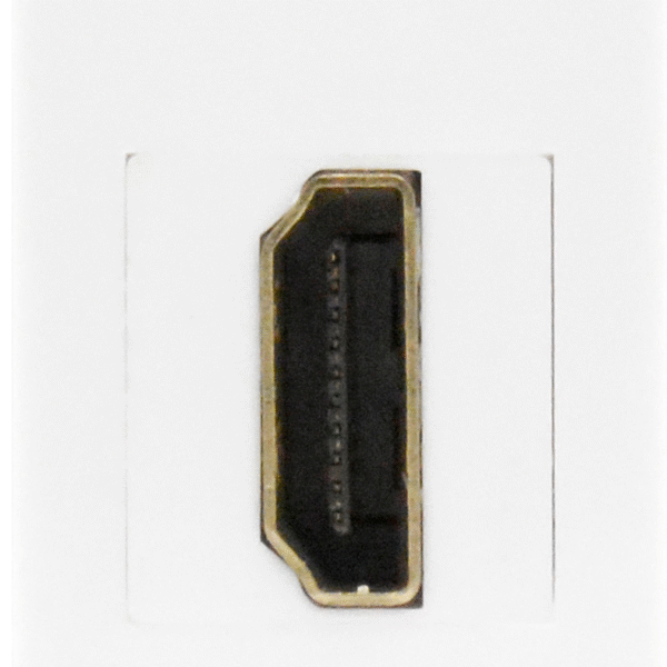 Розетка HDMI, 1мод., бел. (22.5х45мм)