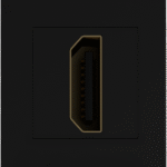 Розетка HDMI, 1мод., черн. (22.5х45мм)