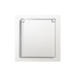 Накладка для розетки Schuko с заземлением, с крышкой, 16A 250 В~, матовый белый, серия DA — изображение 3