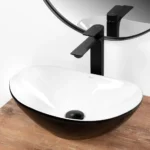 Умывальник Rea Royal Mini Black White U0538 — изображение 2