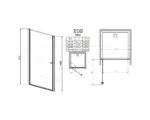 Душевая дверь Radaway Eos DWJ 90x197, интимато 37903-01-12N, хром — изображение 4