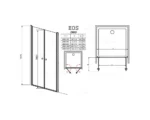Душевая дверь Radaway Eos DWD 100x197, интимато 37723-01-12N, хром — изображение 2