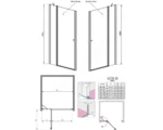 Душевая дверь Radaway Eos II DWJ 120x195, левая 3799444-01L, хром — изображение 3