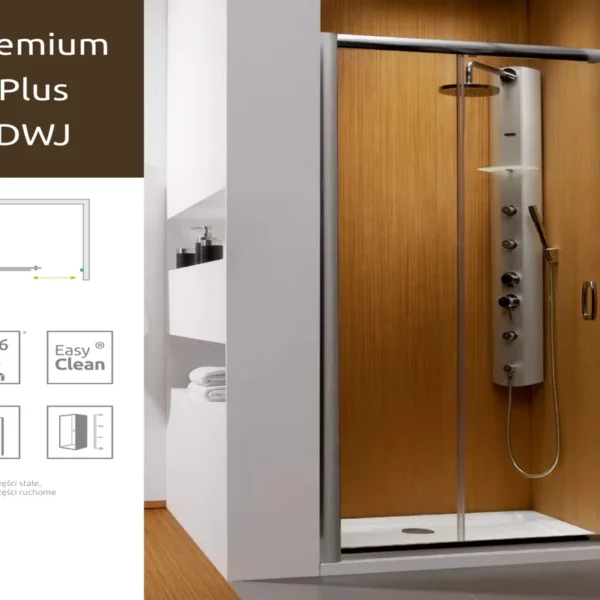 Душевая дверь Radaway Premium Plus DWJ 100x190 33303-01-01N, хром