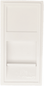 Розетка DEC RJ45 UTP кат.6a, 1мод., бел. (22.5х45мм)