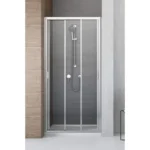 Душевая дверь Radaway Evo DW 100x200, трехсекционная, раздвижная, в нишу 335100-01-01, хром
