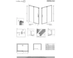 Душевая дверь Radaway Espera DWJ front 140 L Wall 650 Left стекло прозрачное 380214-01L, хром — изображение 4