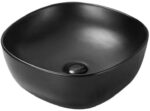 Умывальник накладной Santiline SL-1106MB 41x41 черный матовый