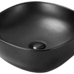 Умывальник накладной Santiline SL-1106MB 41x41 черный матовый