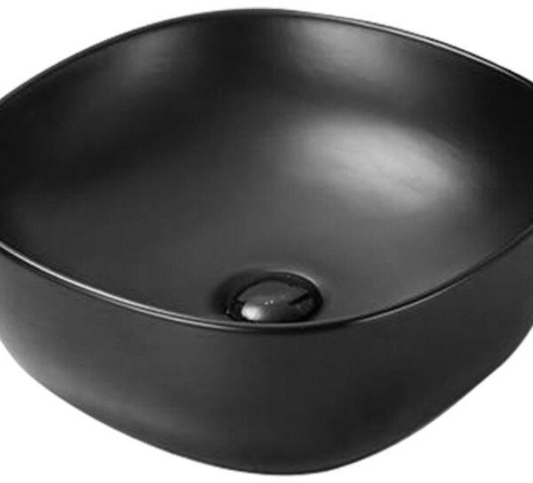 Умывальник накладной Santiline SL-1106MB 41x41 черный матовый