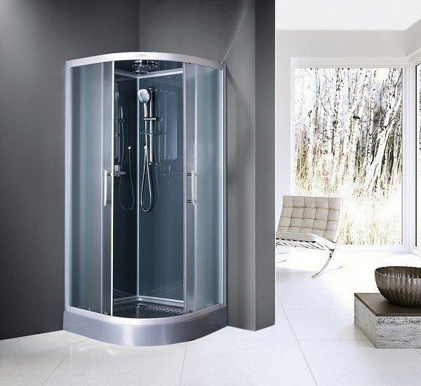 Душевая кабина Esbano ESGT-90 CR 90x90 стекла рифленые, профиль матовый хром
