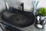 Умывальник накладной Gid Bm9175 66,5x41 черный матовый