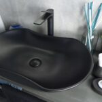 Умывальник накладной Gid Bm9175 66,5x41 черный матовый