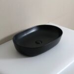 Умывальник накладной Gid Bm1348 61x41 черный матовый