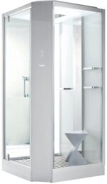 Душевая кабина Orans SR-89101 S 100x100 белая (левая) с турецкой баней