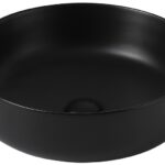 Умывальник накладной Abber Bequem AC2100MB 46x46 черный матовый