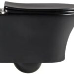 Унитаз подвесной CeruttiSpa ADIGE Aria MB CT9246 36x49 сиденье Duroplast, микролифт, черный матовый