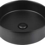 Умывальник накладной Vincea VBS-216MB 40x40 черный матовый