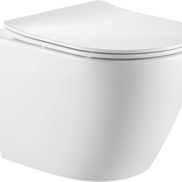 Унитаз Prato Бьянко PR-2381 36,5x52 сиденье Duroplast, микролифт