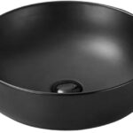 Умывальник накладной Santiline SL-1054MB 41,5x41,5 черный матовый