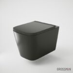 Унитаз подвесной Grossman GR-4441BMS 52x36 сиденье Duroplast, микролифт, черный матовый