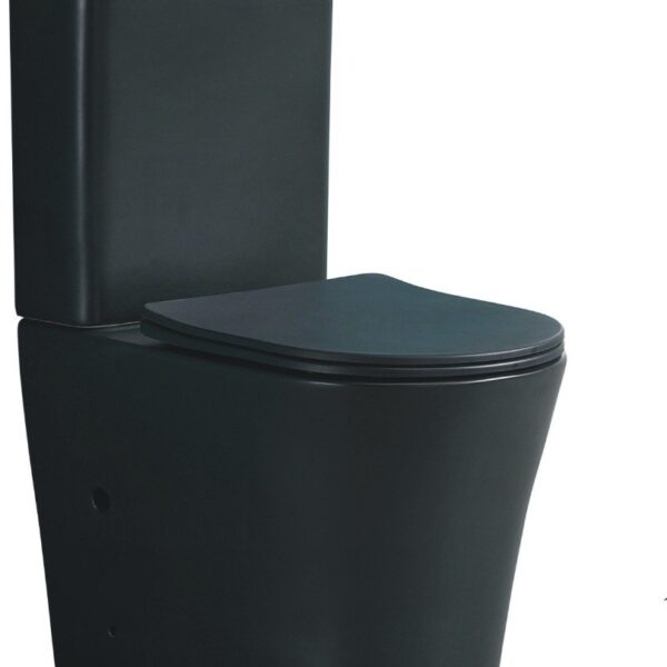 Унитаз-компакт CeruttiSpa MB CT9244 62x36,5 черный матовый
