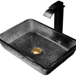 Умывальник Abber Glas AK2313B 46x33 черный