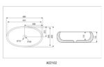 Умывальник накладной Abber Bequem AC2102MB 60x40,5 черный матовый — изображение 2