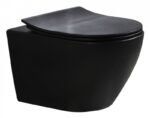 Унитаз подвесной Esbano Amapola-N 36x53,5 сиденье Duroplast, SoftClose, черный матовый