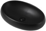 Умывальник накладной Abber Bequem AC2102MB 60x40,5 черный матовый