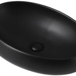Умывальник накладной Abber Bequem AC2102MB 60x40,5 черный матовый