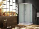 Душевая кабина Esbano EST-90 CR 90x90 стекла рифленые, профиль матовый хром