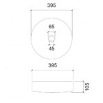 Умывальник Abber Glas AK2301B 39,5x39,5 черный — изображение 2
