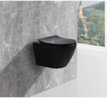 Унитаз подвесной Esbano Amapola-N 36x53,5 сиденье Duroplast, SoftClose, черный матовый — изображение 3
