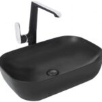 Умывальник накладной Welt-Wasser ELBACH 2143P MB 61x40 черный матовый