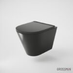 Унитаз подвесной Grossman GR-4477BMS 48x36 сиденье Duroplast, микролифт, черный матовый