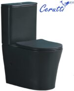 Унитаз-компакт CeruttiSpa MB CT9244 62x36,5 черный матовый — изображение 3