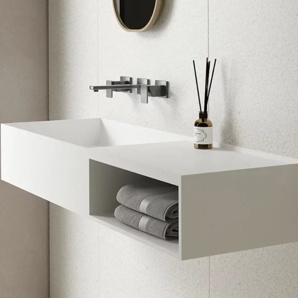 Умывальник Vincea Solid Surface VWB-6S112MW