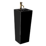 Умывальник Rea Kamila Black U5644