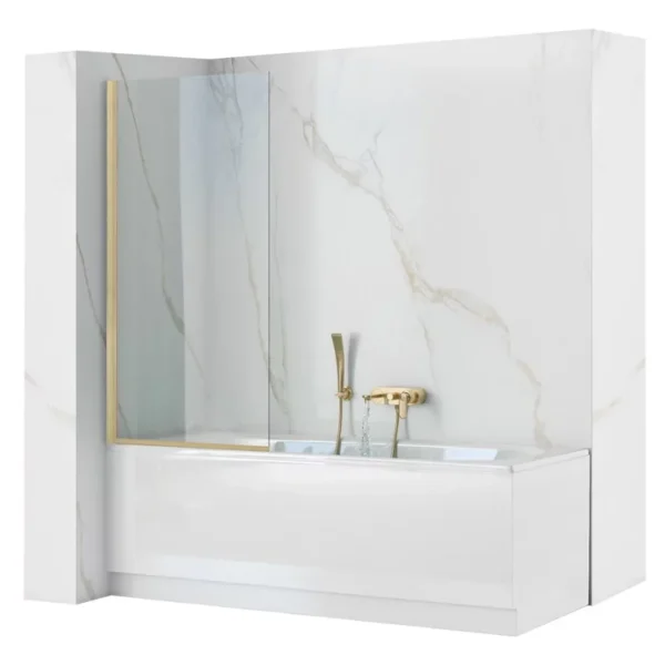 Шторка на ванную Rea Elegant gold matt 70 W6600