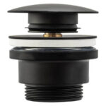 Донный клапан для раковины Rea Black A5216 универсальный