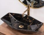 Умывальник Rea Vegas Black Marble Shiny U5603 — изображение 2